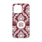 Maroon & White iPhone 13 Mini Case - Back