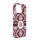 Maroon & White iPhone 13 Pro Case - Angle