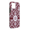 Maroon & White iPhone 13 Pro Max Tough Case - Angle