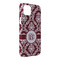 Maroon & White iPhone 14 Pro Max Case - Angle