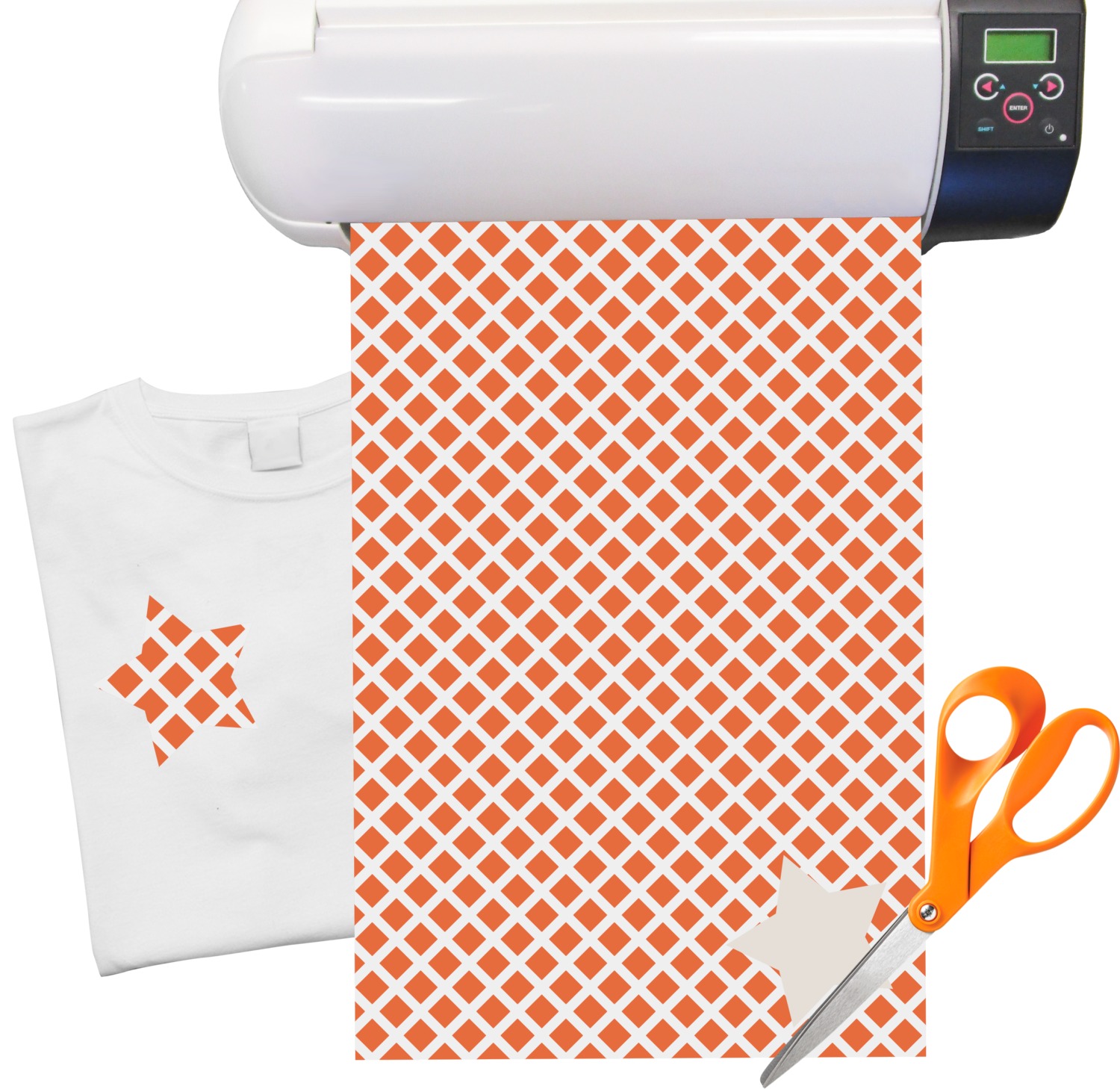 Diamond Pattern Heat Transfer Vinyl Sheet (12"x18") YouCustomizeIt