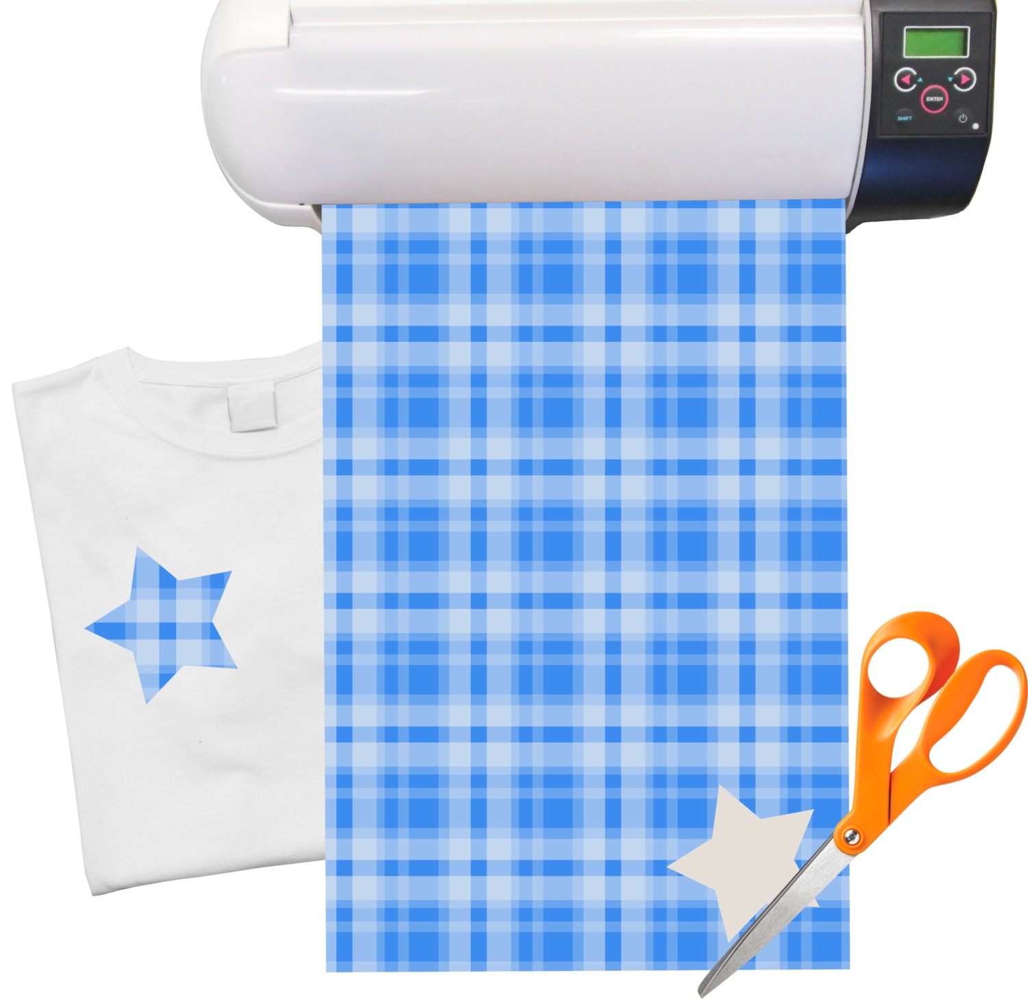 plaid pattern heat transfer vinyl sheet 12x18 youcustomizeit