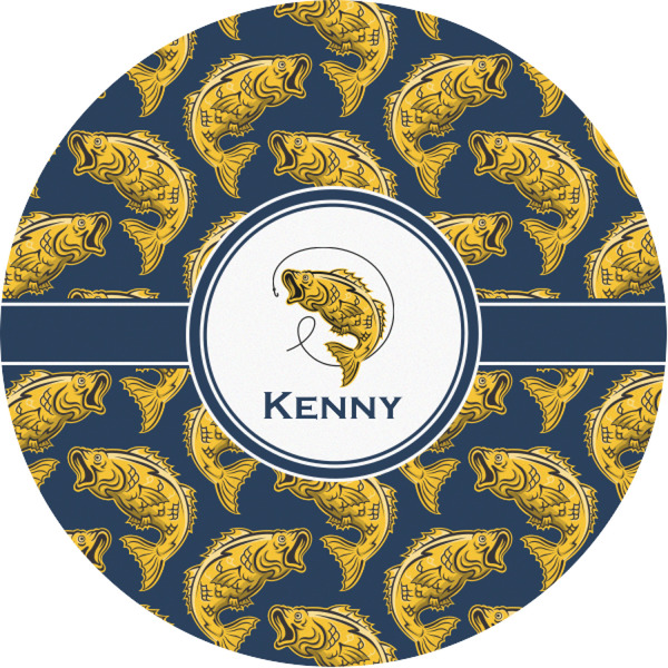 Custom Fish Multipurpose Round Labels - 1" (Personalized)