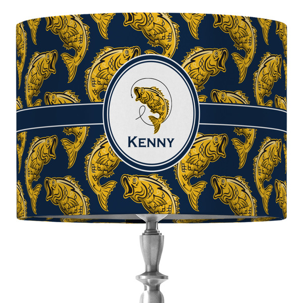 Custom Fish 16" Drum Lamp Shade - Fabric (Personalized)