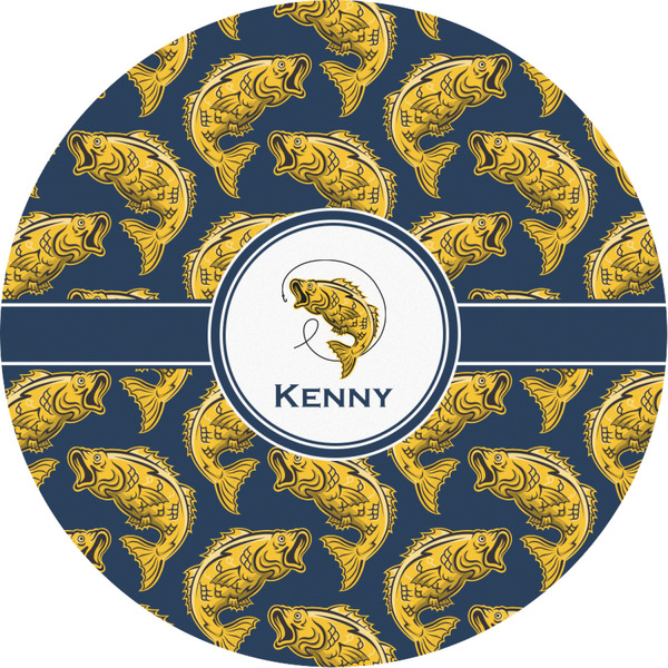 Custom Fish Multipurpose Round Labels - 3" (Personalized)