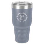 Fish 30 oz Stainless Steel Tumbler - Grey - Single-Sided (Personalized)