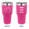 Fish 30 oz Stainless Steel Ringneck Tumblers - Pink - Double Sided - APPROVAL