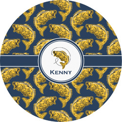 Fish Multipurpose Round Labels - 4" (Personalized)