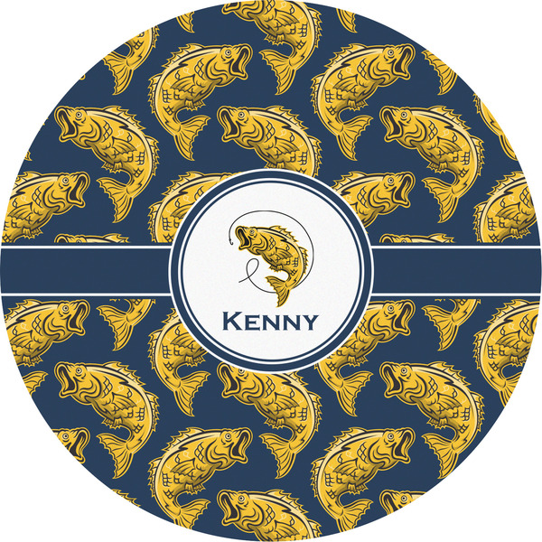 Custom Fish Multipurpose Round Labels - 5" (Personalized)