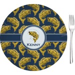 Fish 8" Glass Appetizer / Dessert Plates - Single or Set (Personalized)