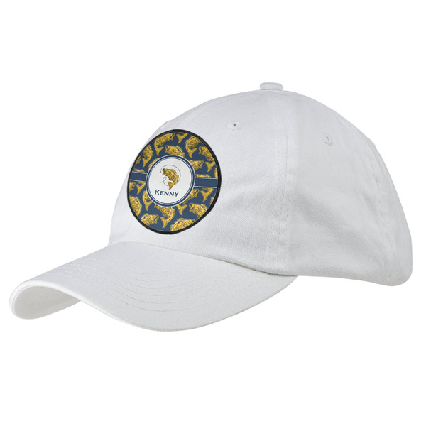 Custom Fish Baseball Cap - White (Personalized)