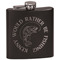 Fish Black Flask - Engraved Front