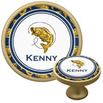 Fish Cabinet Knob - Gold (Personalized)