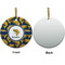 Fish Ceramic Flat Ornament - Circle Front & Back (APPROVAL)