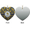 Fish Ceramic Flat Ornament - Heart Front & Back (APPROVAL)