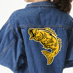 Fish Twill Iron On Patch - Custom Shape - 3XL