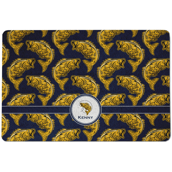 Custom Fish Dog Food Mat w/ Name or Text