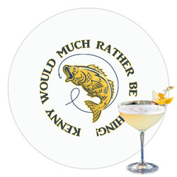 Fish Printed Drink Topper - 3.5" (Personalized)