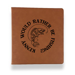 Fish Leather Binder - 1" - Rawhide (Personalized)