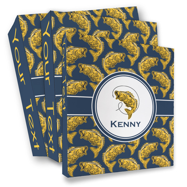 Custom Fish 3 Ring Binder - Full Wrap (Personalized)