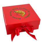 Fish Gift Box with Magnetic Lid - Red (Personalized)