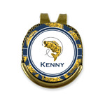 Fish Golf Ball Marker - Hat Clip - Gold