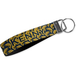 Fish Wristlet Webbing Keychain Fob (Personalized)