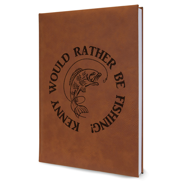 Custom Fish Leather Sketchbook - Large - Single Sided (Personalized)