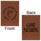 Fish Leatherette Sketchbooks - Large - Double Sided - Front & Back View