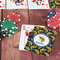 Fish On Table with Poker Chips