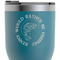 Fish RTIC Tumbler - Dark Teal - Close Up