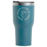 Fish RTIC Tumbler - Dark Teal - Laser Engraved - Single-Sided (Personalized)