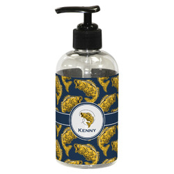 Fish Plastic Soap / Lotion Dispenser (8 oz - Small - Black) (Personalized)
