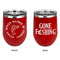 Fish Stainless Wine Tumblers - Red - Double Sided - Approval