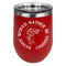 Fish Stainless Wine Tumblers - Red - Double Sided - Front