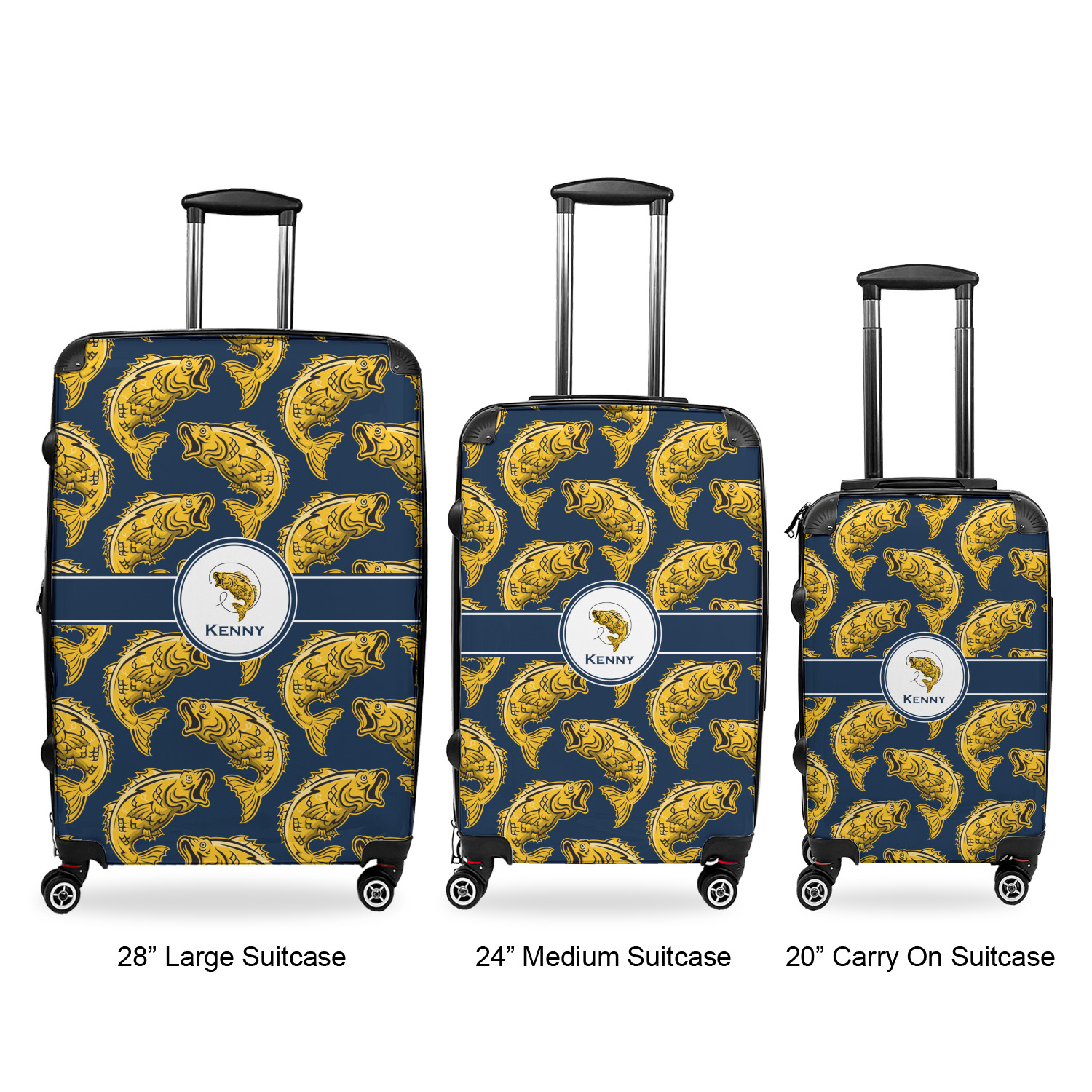 Custom 3-Piece Luggage Sets - 20 Carry On - 24 Medium Checked - 28 Large  Checked, Design & Preview Online