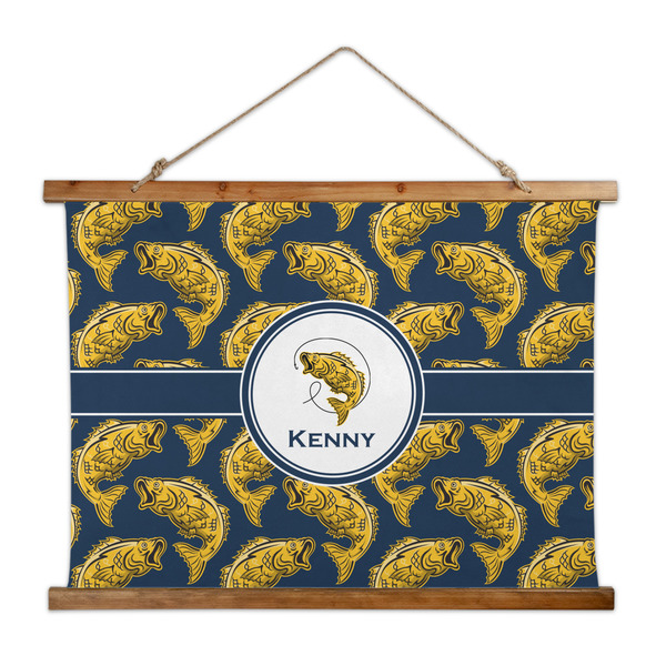 Custom Fish Wall Hanging Tapestry - Wide (Personalized)