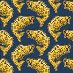 Fish Wallpaper & Surface Covering (Peel & Stick 24"x 24" Sample)