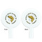 Fish White Plastic 7" Stir Stick - Double Sided - Round - Front & Back