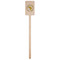 Fish Wooden 6.25" Stir Stick - Rectangular - Single Stick