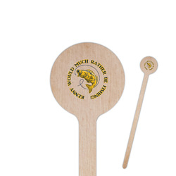 Fish 7.5" Round Wooden Stir Sticks - Single Sided (Personalized)