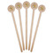 Fish Wooden 7.5" Stir Stick - Round - Fan View