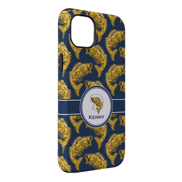 Custom Fish iPhone Case - Rubber Lined - iPhone 14 Plus (Personalized)