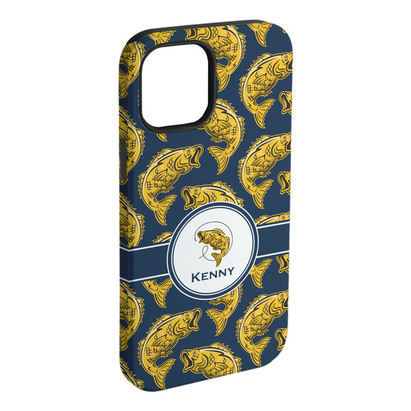 Custom Fish iPhone Case - Rubber Lined - iPhone 15 Pro Max (Personalized)