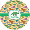 Dinosaurs 1" Multipurpose Round Labels - Single Sticker