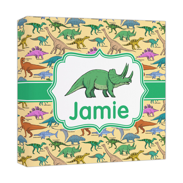 Custom Dinosaurs Canvas Print - 12x12 (Personalized)