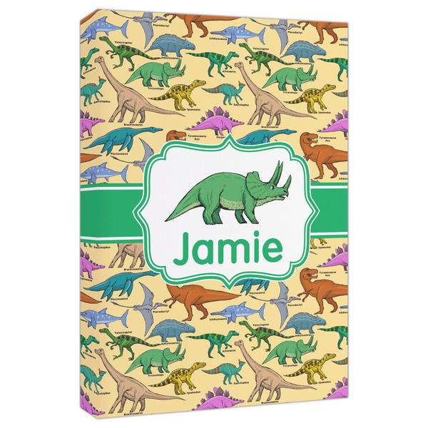 Custom Dinosaurs Canvas Print - 20x30 (Personalized)