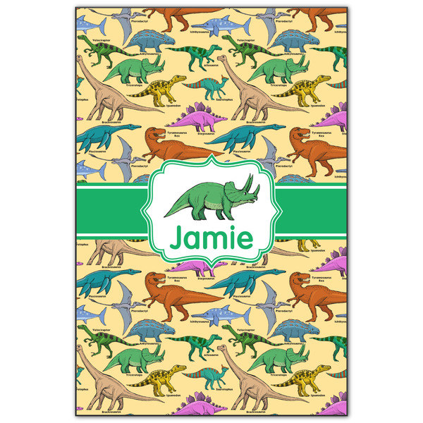 Custom Dinosaurs Wood Print - 20x30 (Personalized)