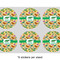 Dinosaurs 3" Multipurpose Round Labels - Sheet