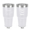 Dinosaurs 30 oz Stainless Steel Ringneck Tumbler - White - Double Sided - Front & Back